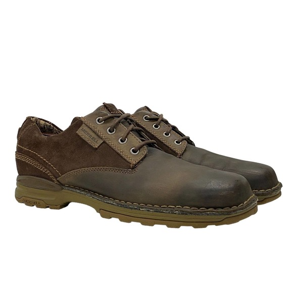 Merrell Shoes Merrell Regner Leather Suede Oxford Shoes Mens 3